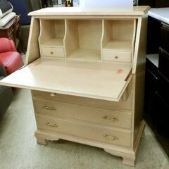 横浜ダニエル ライティングビューロー Bureau アンティークホワイトカラー ライティングデスク 札幌市西区西野