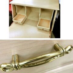 横浜ダニエル ライティングビューロー Bureau アンティークホワイトカラー ライティングデスク 札幌市西区西野