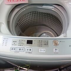 分解清掃済！　AQUA　アクア　6.0ｋｇ　全自動電気洗濯機　AQW-S60H　2019年製　ステンレス槽　