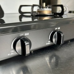 お引取り限定 美品 22年製 パロマ LPガス用コンロ 2口ガステーブル PA-29B 幅56cm