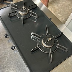 お引取り限定 美品 22年製 パロマ LPガス用コンロ 2口ガステーブル PA-29B 幅56cm