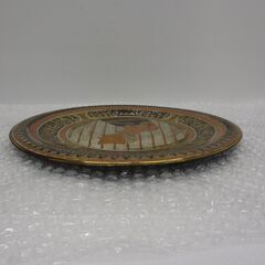 エジプト ハンドメイド 金属プレート 約25cm