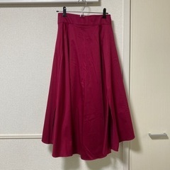 【お譲り先決定】ロングスカート　フレアスカート　ピンク　フリーサイズ　