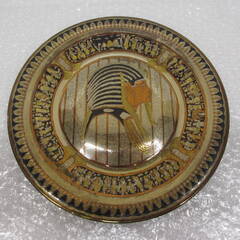 2 金属製 プレート エジプト 飾り皿 2 金属製 プレート エジプト 飾り皿
