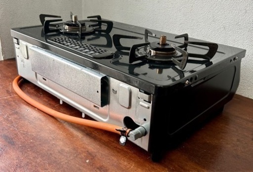 お引取り限定 20年製 リンナイ LPガス用コンロ 2口ガステーブル