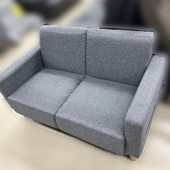 J2504 極美品！ 2人掛けソファ 両側面収納ポケット付 クリーニング済み