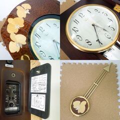 SEIKO DECOR デコール 木象嵌 胡蝶蘭 AS894B 高級 電波式 掛け時計