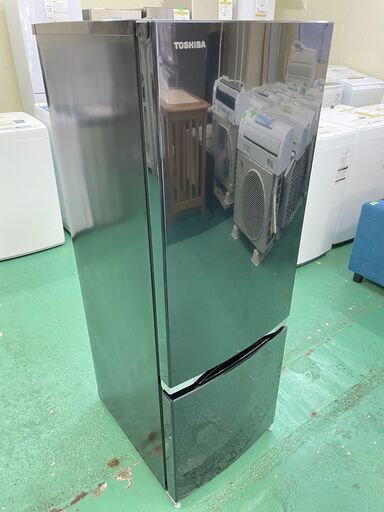 ★東芝★ 171L 2D冷蔵庫 2017年 GR-M17BS TOSHIBA 新生活 一人暮らし スリムボディ キッチン 生活家電 福島 郡山市 a