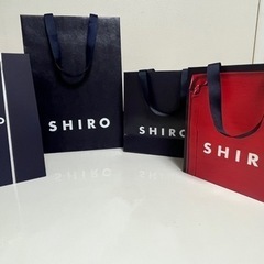 SHIRO手提げ袋とギフトボックス