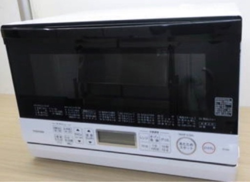 TOSHIBA ER-W60 スチーム オーブンレンジ 23L 2021年製 ホワイト 角皿欠品