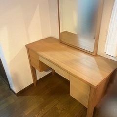 【無料】木製 ドレッサー  鏡台