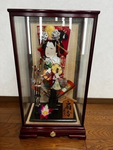 正月飾り人形の羽子板　オルゴール付き　浅妻