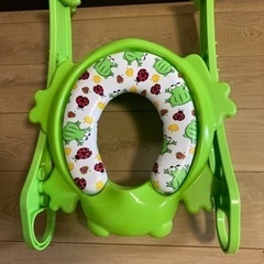 【ネット決済】こども子供補助便座　トイレ補助　カエル　みどり緑