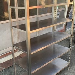 業務用 大型棚 5段 商品ディスプレイ 店舗什器 什器 商品スタンド 備品棚 陣列棚 店舗用品 システム什器 ラック 大型 調整可能棚 大阪発