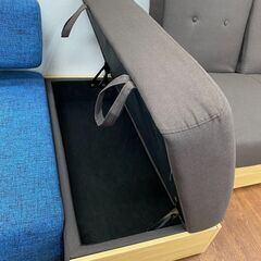 リサイクルショップどりーむ天保山店　No.8551　3人掛けソファー　超美品！！スツール付き！早い者勝ち！