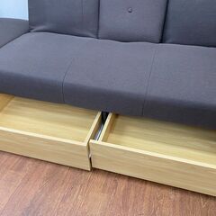 リサイクルショップどりーむ天保山店　No.8551　3人掛けソファー　超美品！！スツール付き！早い者勝ち！