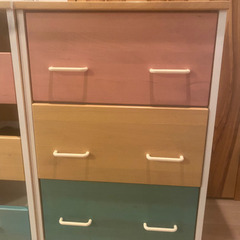 値下げ】【バラ売り可】オシャレで可愛いカラフルな子供用チェスト 3種類