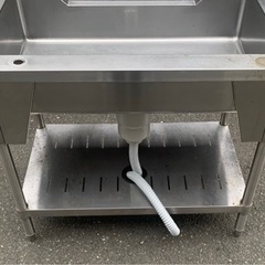 業務用 tanico 一槽 船形 シンク 蛇口付 900×600×815 一層 タニコー