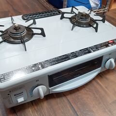 リンナイ 都市ガス用ガスコンロ KGE338GR サイズ（約）幅56×奥40