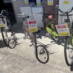格安中古自転車！カゴ付きママチャリ　3800〜4800円で販売中！