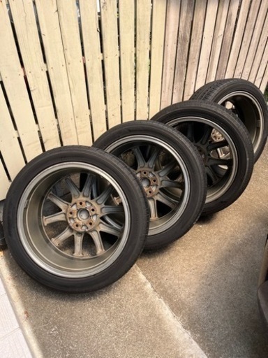 再値下げ❗️日産ジュークNISMO純正ホイール+ヨコハマECOS　リーフ・セレナ等流用可❗️