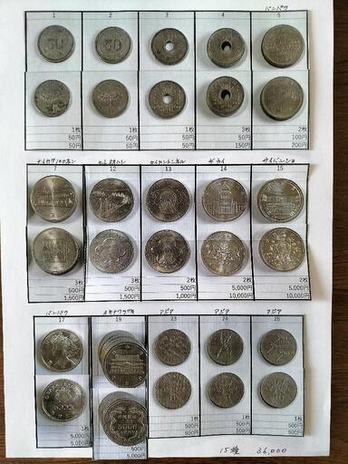 記念硬貨３３種類まとめて
