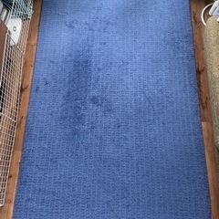 IKEA ブルー　ラグ　カーペット　絨毯　LANGSTED 13...