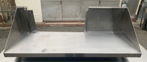 業務用 吊り棚 3点セット 下支え W870xD350xH250 平棚 食器棚 壁付け 調味料棚 収納棚 ラック キッチン 厨房 厨房機器 店舗内装 DIY 大阪