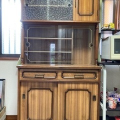 昭和レトロ 木製食器棚