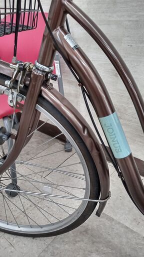 ☆ジモティ割あり☆ 軽快車 26 茶 クリーニング済み TJ1010