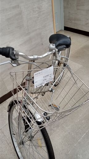 ★ジモティ割あり★ ブリヂストン 軽快車 26インチ シルバー クリーニング済み TJ1013