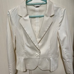 エフデ　ef-de ホワイト　オフホワイト　ジャケット　スーツ　...