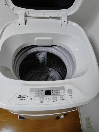 一人暮らしに最適！コンパクトスリムな3.8kg全自動洗濯機