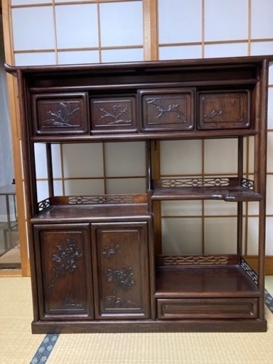 リバーシブルタイプ 和室 飾り棚 茶棚 茶箪笥 花台 置床 | www