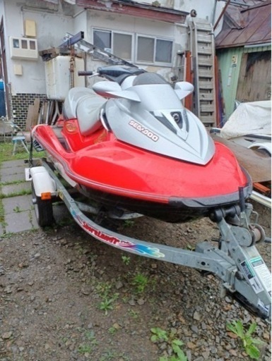 水上バイクマリンジェット シードゥーウエイク155 軽トレーラーとセットです アワー91hです