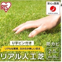 【ネット決済】アイリスオーヤマ人工芝生　2m×5m