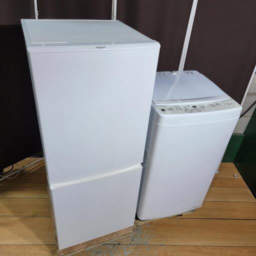 ‍♂️h050602売約済み‼️お届け\u0026設置は全て0円‼️最新2022\u002621年製✨ホワイトインテリア✨AQUA 家電セット