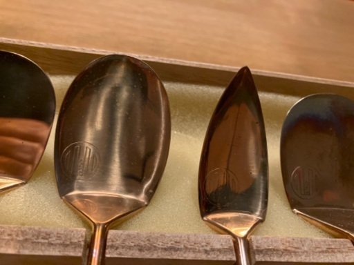 銅製 六法式灰匙 六法組セット(桐箱入)