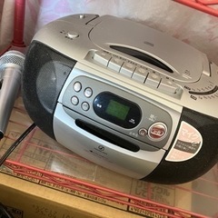 完動品　CDラジカセ　未使用マイク付き