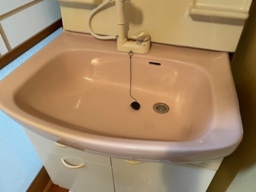 ミラーキャビネット付き洗面化粧台　シャワー水栓