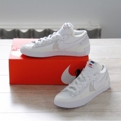 sacai × Nike Blazer Low "White P...