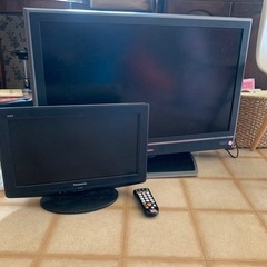 お譲り先、決まりました！あげます！テレビ大小2セット　Panas...