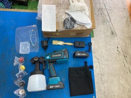 未使用　充電池式スプレーガン　塗装　マキタ電池も使用可