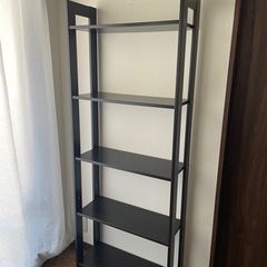 IKEA シェルフ 棚 本棚 ブラック5段 