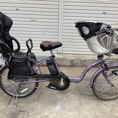 77パナソニック新機種電動アシスト自転車gyutto mini20インチパープル