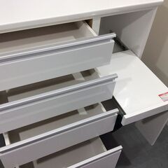 6/14受渡済)JT6959【NITORI/ニトリ 食器棚 幅90cm】美品 アップ