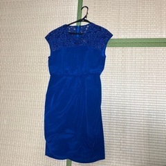 FLICKA ブルー　サテン　ドレス