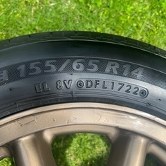 【値下げ】4万→3.5万　BR ブラックレーシング　ホイール　自家塗装　タイヤ付き