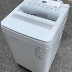 【RKGSE-016】特価！Panasonic/全自動洗濯機/8kg/NA-FA80H5/中古品/2017年製/当社より近隣地域無料配達/