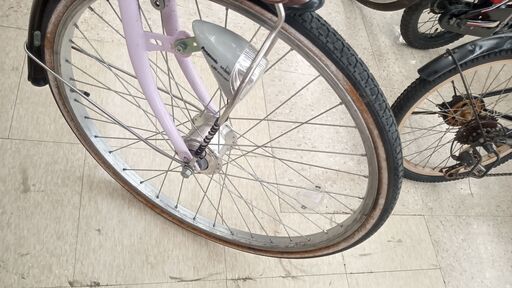 ☆ジモティ割あり☆ 軽快車 24インチ 薄ピンク クリーニング済み TJ1017